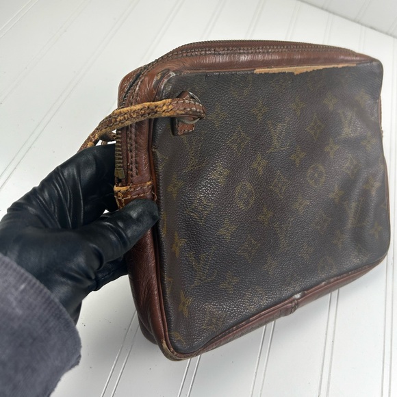 Louis Vuitton Pochette Second 184 Sport Used Brown Monogram Clutch - Picture 10 of 13